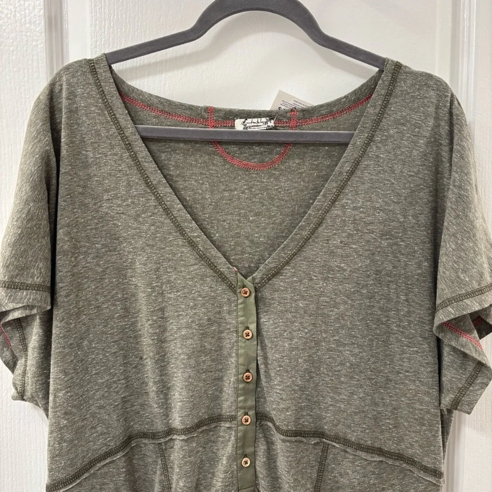 Intimately by Free People Pillow Talk Henley Jumpsuit One-Piece - Picture 3 of 11